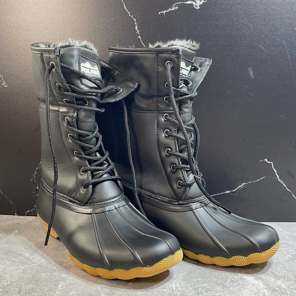 Polar Shoes - Polar Winter Boots Duck Toe Black Size 6m